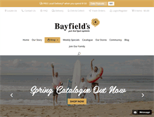 Tablet Screenshot of bayfields.com.au